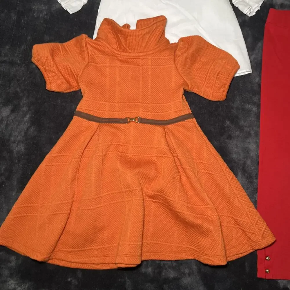 Lot Of 4 Janie And Jack Girls Clothing Sizes 4, 5, 6 Rose Tops Dress Pants Event